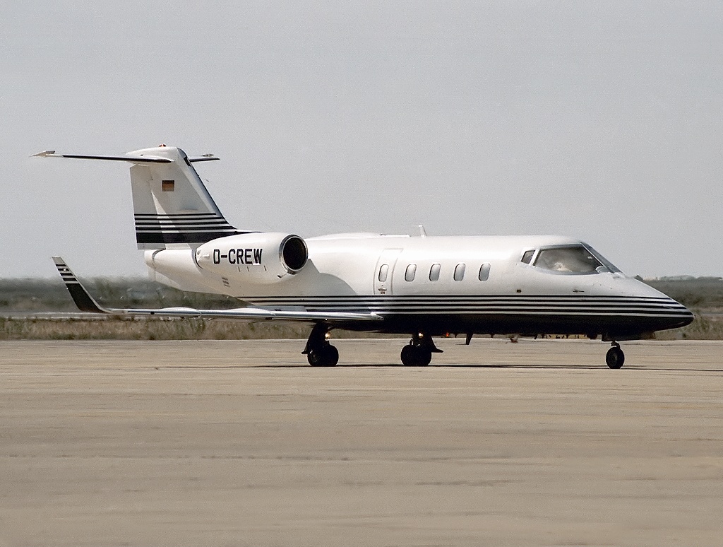 Learjet 55; representative family photograph, exact configuration may differ.