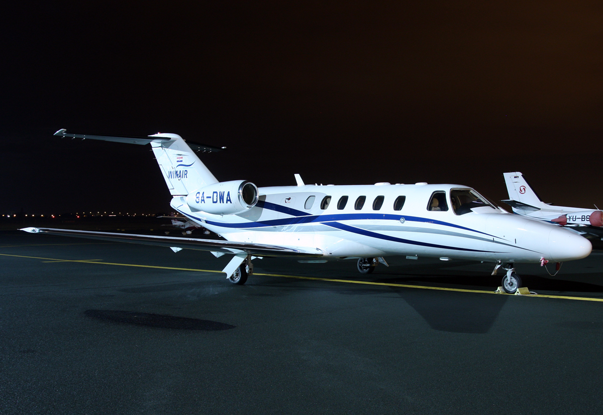 Cessna 525A Citation CJ2; representative family photograph, exact configuration may differ.